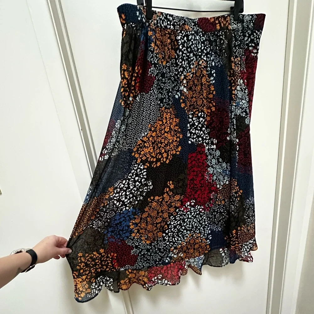 Maurices Patchwork Maxi Skirt - Boho Floral Multicolour XXL - Picture 16 of 16